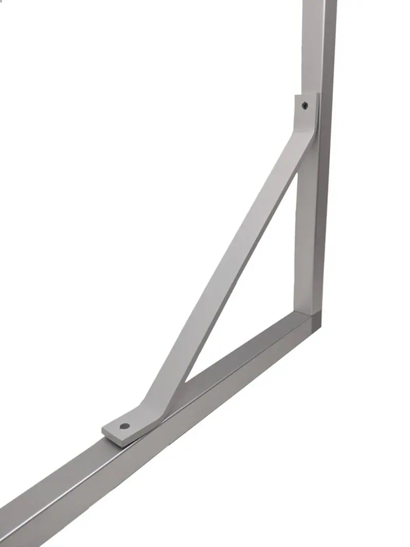 Steel structural support beams, gray without screws by EZTube global supplier of commercial and industrial boltless construction solutions