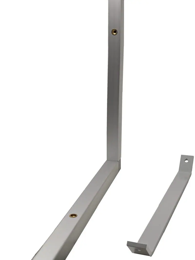 100-200-BK Steel structural support beams Black