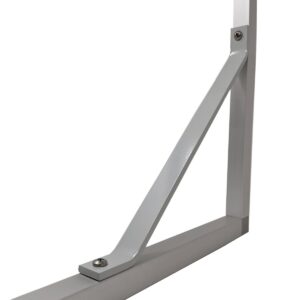 Support Bracket Gray with screws by EZTube global supplier of commercial and industrial boltless construction solutions