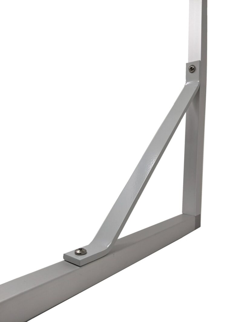 Support Bracket Gray with screws by EZTube global supplier of commercial and industrial boltless construction solutions