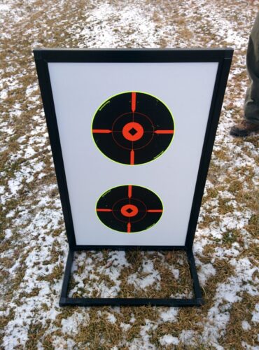 Modular target for target practice created using EZTube, the global supplier of advanced commercial and industrial framing solutions, for target practice. Available in aluminum, steel, stainless steel, steel core, and advanced composite materials