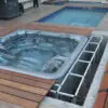 Hot tub using 6063 T5 aerospace aluminum structural profiles, square tube, aluminum, aluminium tubes, extrusions, 80 extrusions 20, t slot style extrusion, and anodized aluminum by EZ Tube and easy tubes. 6063 T5 aerospace 2020 aluminum is used exclusively by EZTube for aluminum extrusions. Press fit fasteners and square tubing connectors are used by EZ Tube, the global leader in advanced commercial and industrial framing solutions, supply, advanced metals, composites, and distribution.