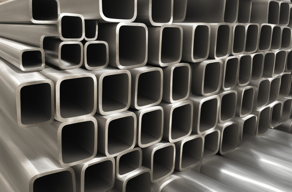 Square tubes, square tubing, 1-inch square tube in aluminum, steel, and stainless steel by EZ Tube available in t slot style tube, 80 t slot style 20 profile, aluminum, extruded aluminum, and stainless steel