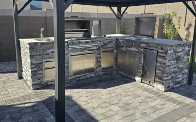 BBQ Grill Island: How to Build a DIY Outdoor BBQ Grill Island with Aluminum Tubes