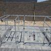 Square tubes, ez tubes, easy tube, and square tube framing are used for outdoor BBQ island construction built with 80 20 t slot style aluminum extrusions.